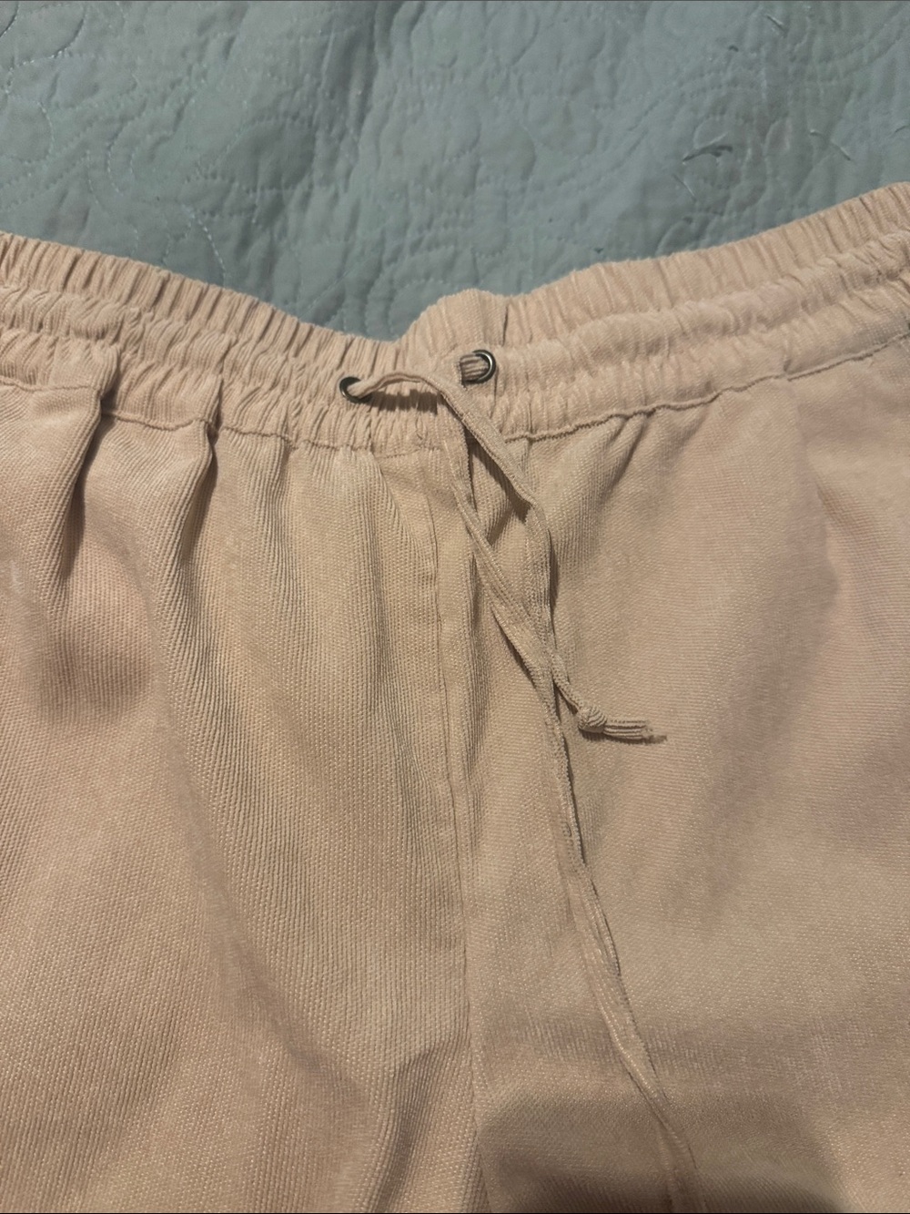 KanCan Tan Pink Elastic-Waist Athletic Shorts - Picture 2 of 5
